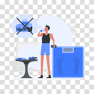 illustration, Diet, food, healthy, workout, people, fitness transparent background PNG clipart thumbnail
