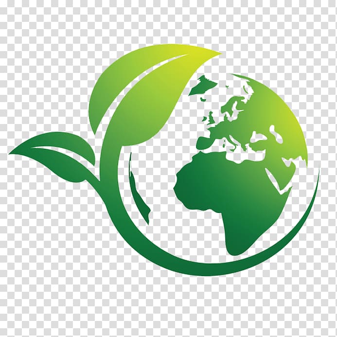 green leafed globe illustration, Natural environment Earth Ecology, clean environment transparent background PNG clipart