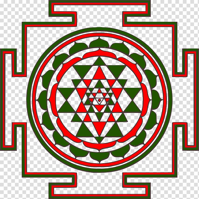 Sri Yantra Mandala Sacred geometry, Free Restaurant transparent background PNG clipart