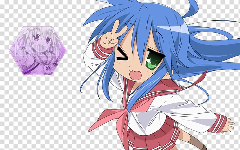 Konata Izumi Lucky Star Desktop Anime, Izumi Konata transparent background PNG clipart