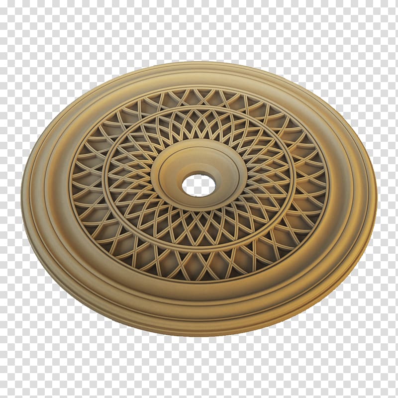 3D computer graphics Circle, Ring golden European suspended ceiling transparent background PNG clipart