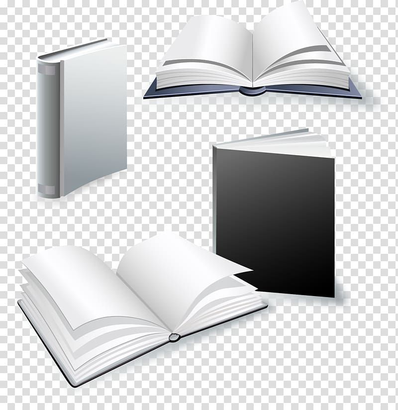 Hardcover Book cover Three-dimensional space, Books transparent background PNG clipart