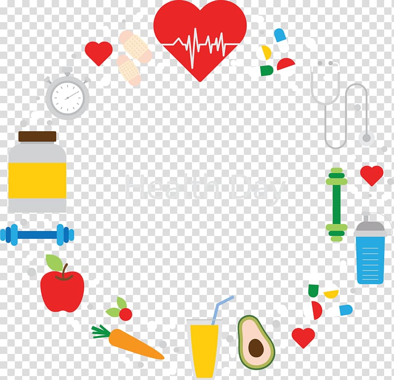 health day illustration, Health Nutrition Diabetes mellitus Disease Medicine, Flat healthy day decoration transparent background PNG clipart