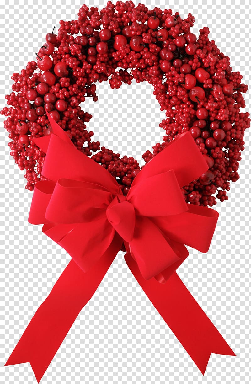 Wreath Christmas decoration Garland Christmas ornament, Wreath free transparent background PNG clipart