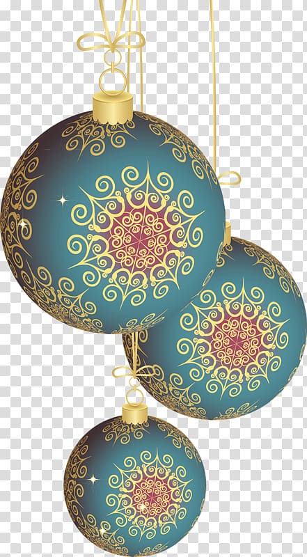 Christmas ornament , Hand-painted pattern Christmas ball transparent background PNG clipart