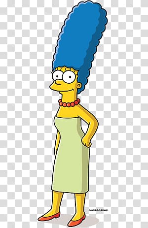 The Simpson Marge illustration, Marge Simpson transparent background PNG clipart