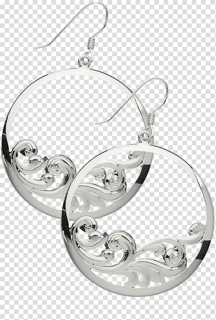 Earring Filigree Sterling silver French wire, silver transparent background PNG clipart