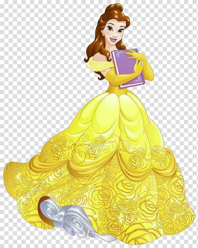 Belle Rapunzel Ariel Beast Disney Princess, belle transparent background PNG clipart