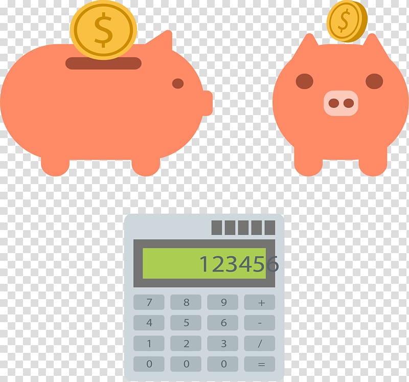 Piggy bank Illustration, Pink piggy piggy bank transparent background PNG clipart