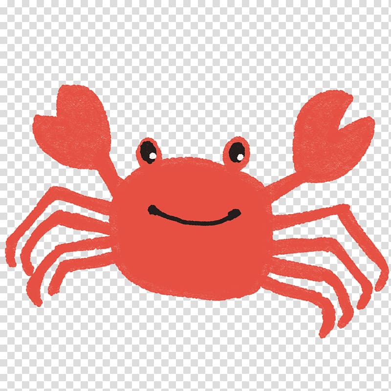 Red king crab Geothelphusa dehaani , crab transparent background PNG clipart