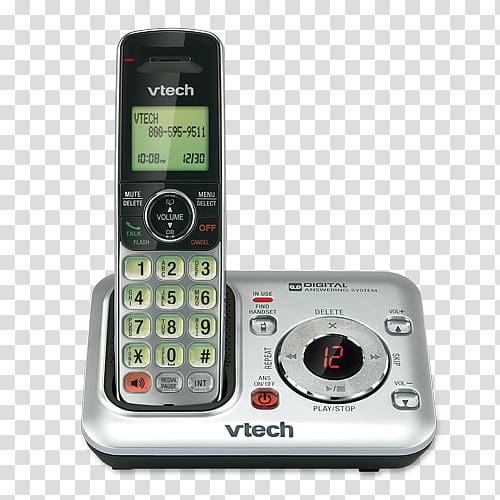 Cordless telephone Digital Enhanced Cordless Telecommunications VTech CS6429 Handset, VTech Wireless Headset transparent background PNG clipart