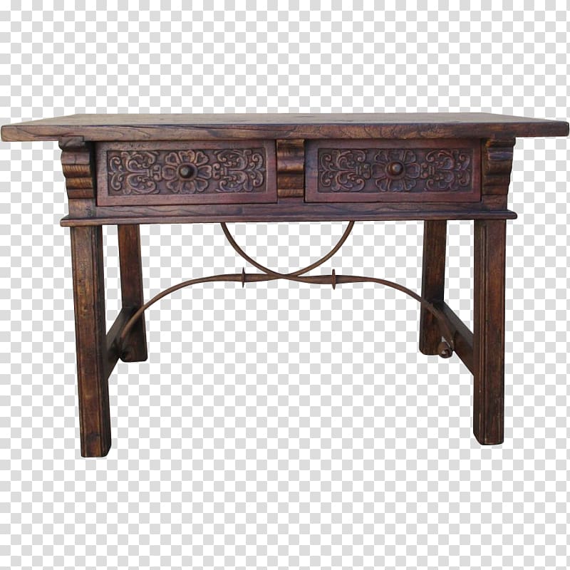Writing table Antique Desk Drawer, table transparent background PNG clipart