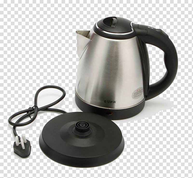 Electric kettle Handle Electric heating, Domestic quick heating electric kettle transparent background PNG clipart