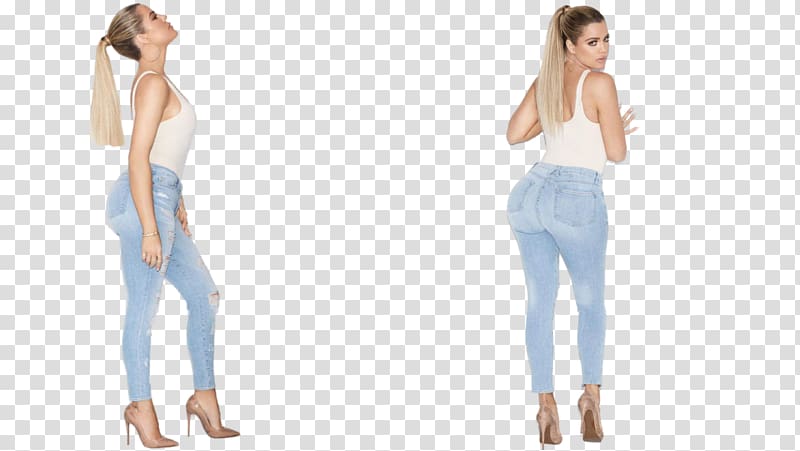 Jeans Fashion Waist Celebrity Female, Kardashian transparent background PNG clipart