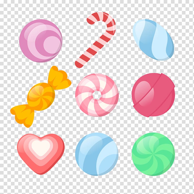 Cotton candy Candy cane Lollipop Candy apple, Cartoon candy transparent background PNG clipart