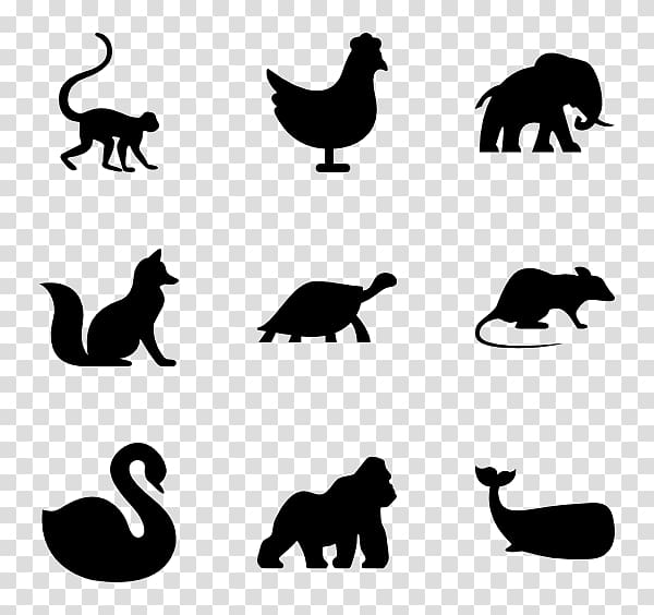 Cat Computer Icons Silhouette , animal silhouettes transparent background PNG clipart