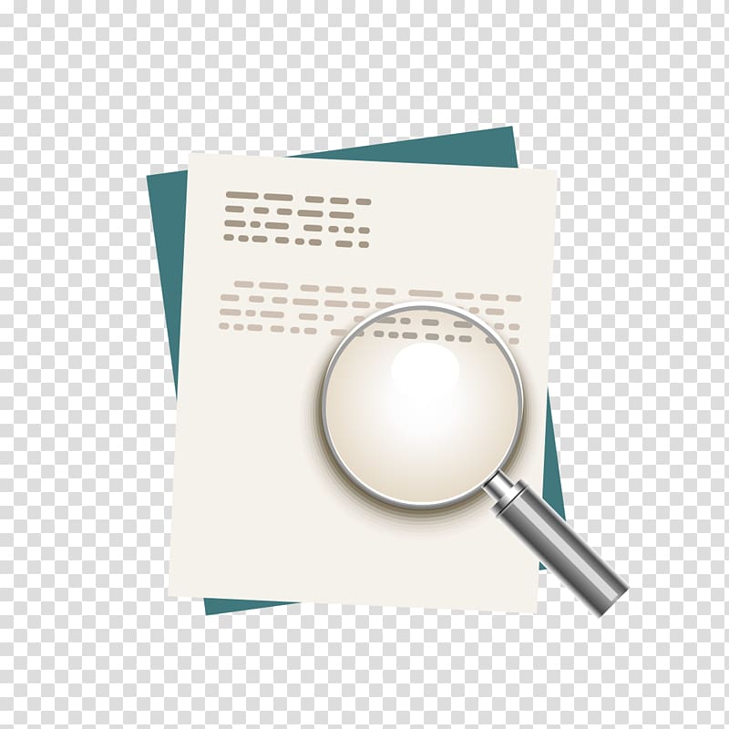 Paper Magnifying glass Magnifier, Magnifying glass and paper transparent background PNG clipart