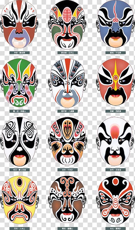 Budaya Tionghoa Peking opera Chinese opera Dan Mask, Beijing opera mask transparent background PNG clipart