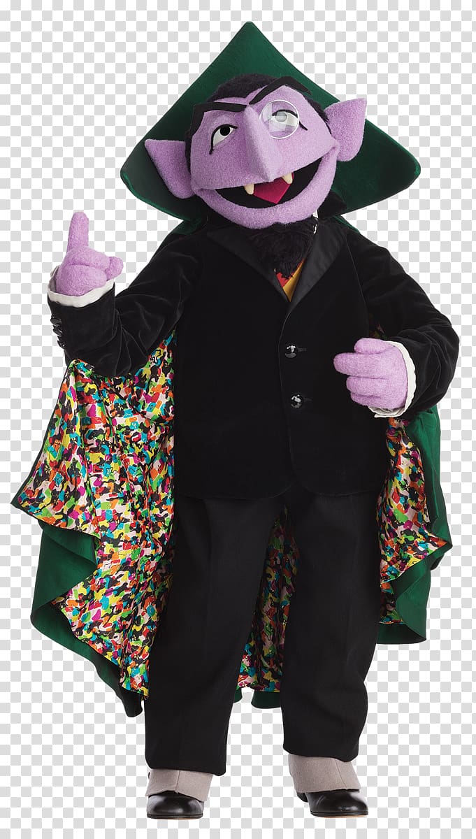 Count von Count Dracula Costume The Muppets Puppet, big post it note costume transparent background PNG clipart