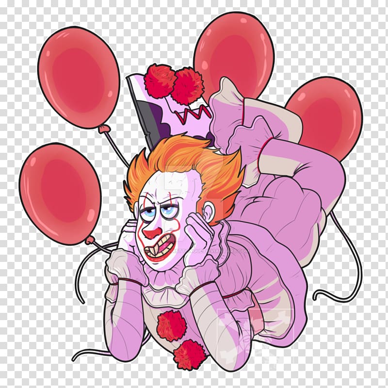 Work of art Artist Clown, pennywise drawing transparent background PNG clipart