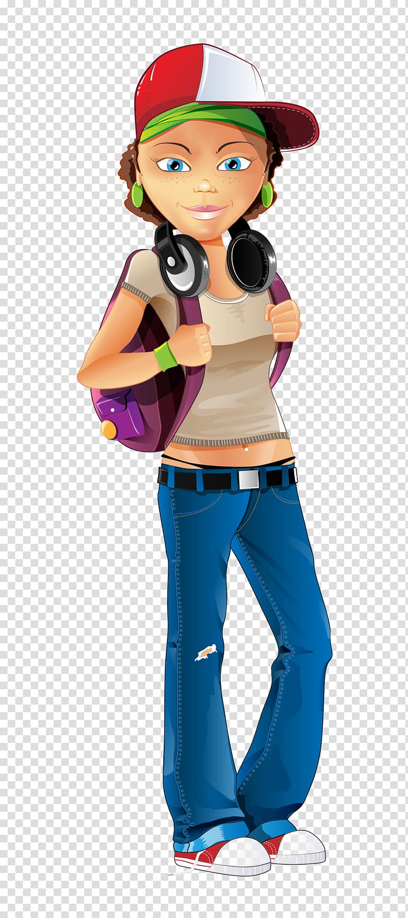https://p7.hiclipart.com/preview/977/477/161/girl-female-cartoon-clip-art-hand-painted-cartoon-backpack-fashion-hat-headphones-woman.jpg