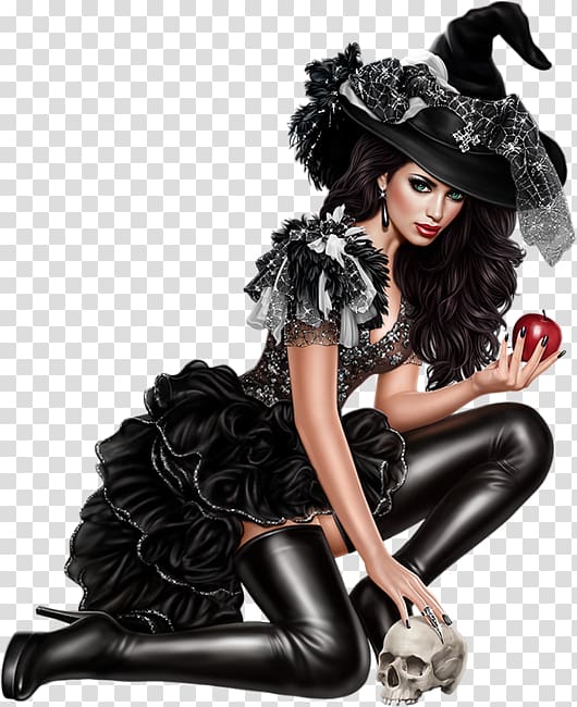 Halloween Woman witch Female, witch transparent background PNG clipart