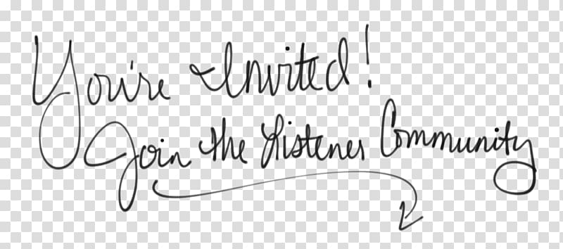 Handwriting Logo, youre invited transparent background PNG clipart