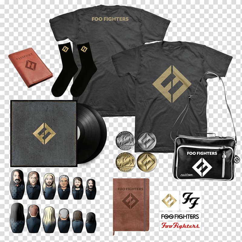 Concrete and Gold Foo Fighters Phonograph record T-Shirt Album, T-shirt transparent background PNG clipart
