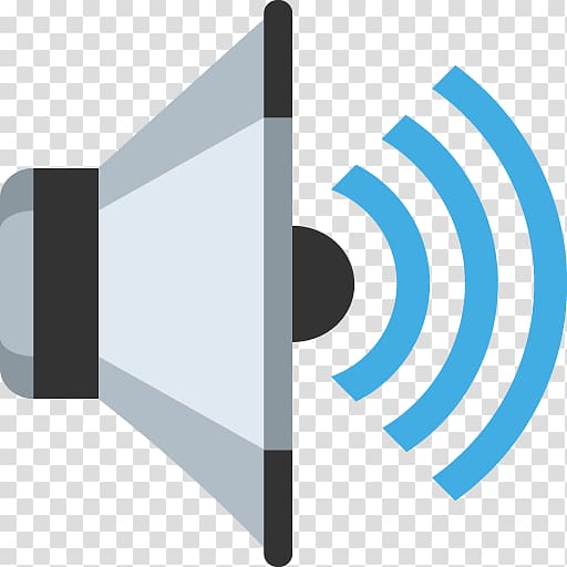 Emoji Sound Loudspeaker Object SMS, Sound wave transparent background PNG clipart