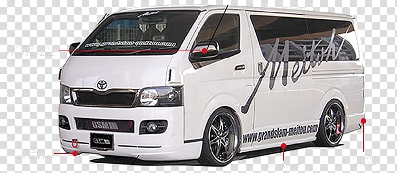 Toyota HiAce Minivan Vehicle License Plates, Grand Slam transparent background PNG clipart