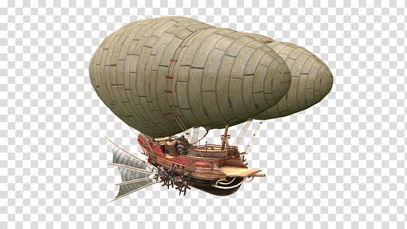 Hot air balloon Rigid airship Cargo ship, cargo ship transparent background PNG clipart
