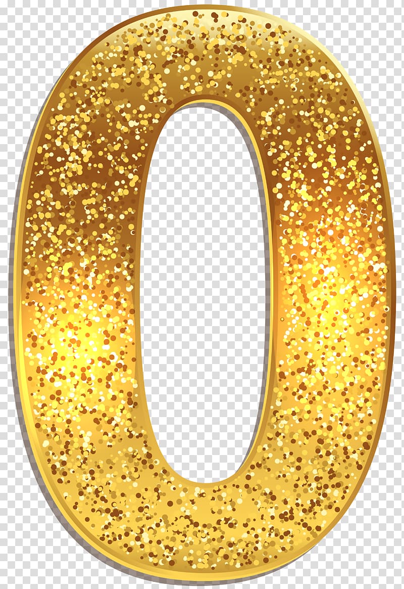 gold O letter illustration, Number Gold 0 , number 0 transparent background PNG clipart