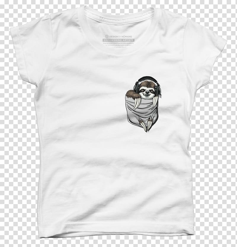 T-shirt Clothing Design by Humans Sleeve Outerwear, sloth transparent background PNG clipart