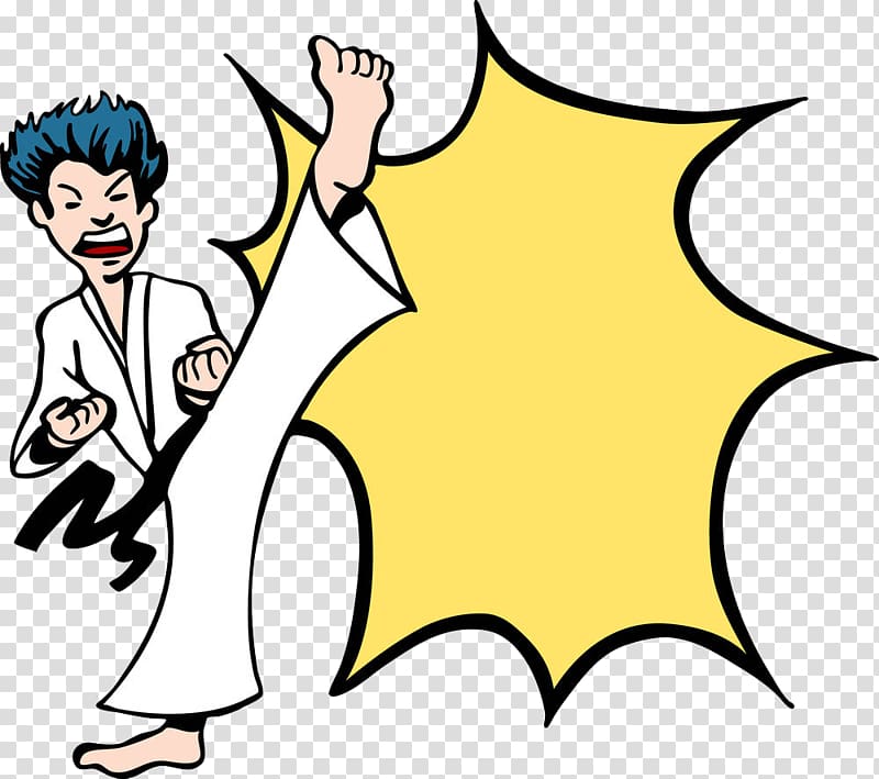 Karate Kick Martial arts , Taekwondo Warrior transparent background PNG clipart