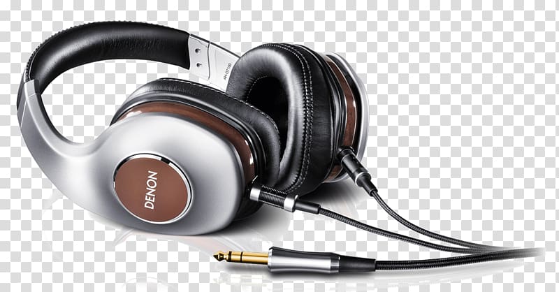 DENON AH-D7100 Music Maniac Over-Ear Headphones Mahogany Audio High fidelity, Fashion Headphones transparent background PNG clipart