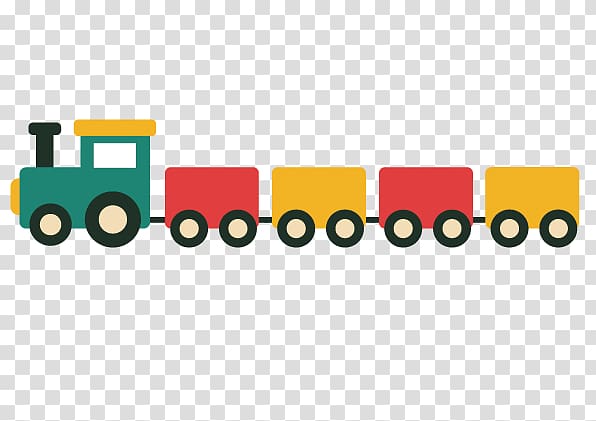 green, red, and yellow train , Car Vehicle Truck Euclidean Tractor, train transparent background PNG clipart