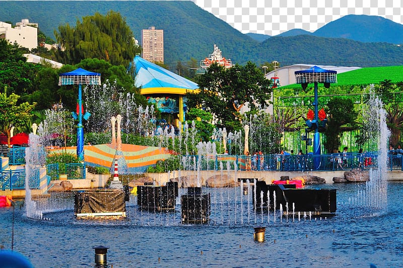 Ocean Park Hong Kong Panorama Water park, Hong Kong Ocean Park panorama transparent background PNG clipart