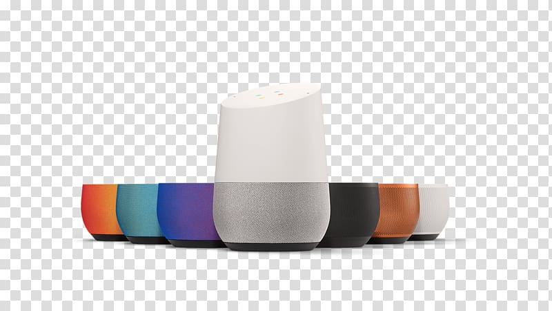 multicolored Google Home 6.1 speaker, Google Home Colours transparent background PNG clipart