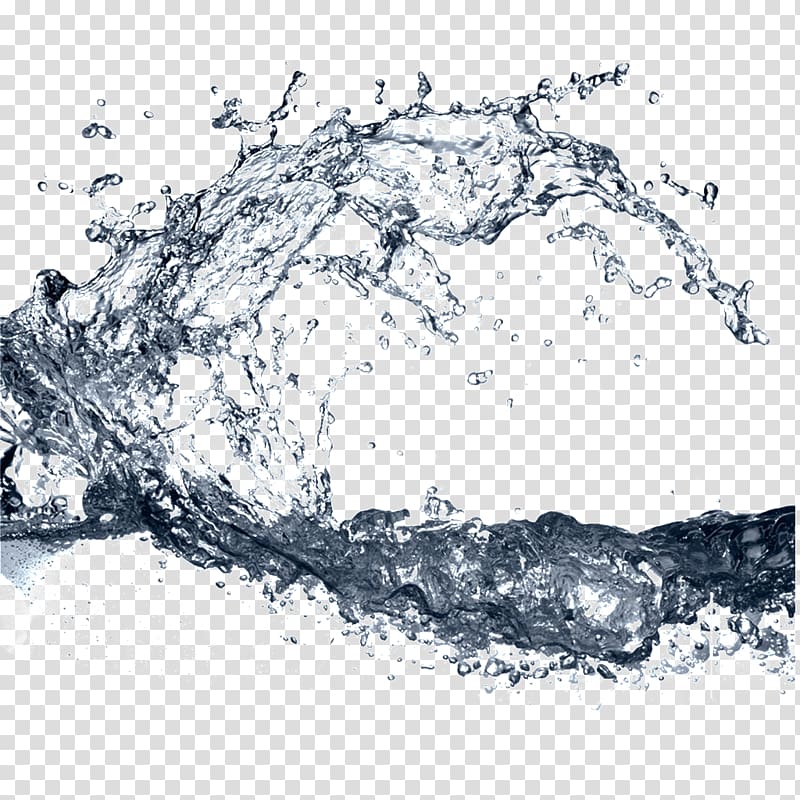 water splash clipart black and white