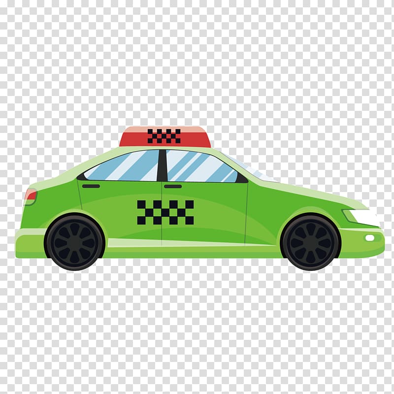 Car Taxi Flat design, Green Taxi Taxi transparent background PNG clipart