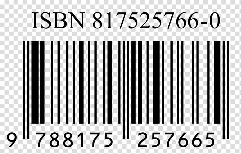 9788175257665 barcode, International Standard Book Number Barcode Publishing Numerical digit Library, barcode transparent background PNG clipart