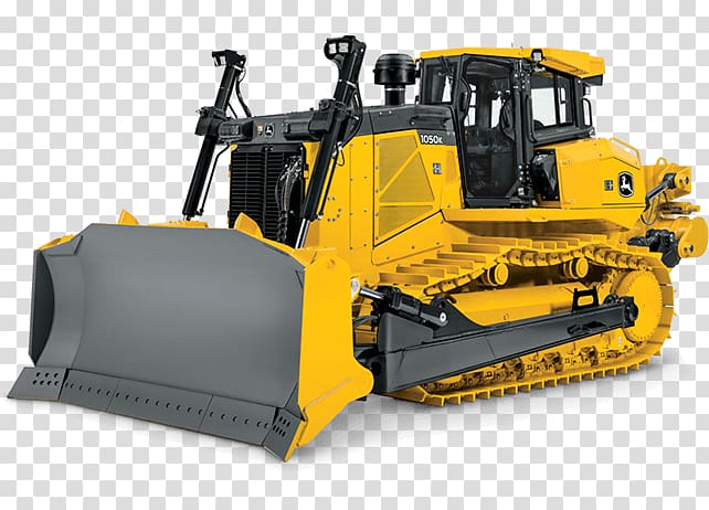 John Deere Construction & Forestry Bulldozer Heavy Machinery Excavator, Crawler Excavator transparent background PNG clipart