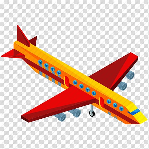 Airplane Narrow-body aircraft Airliner Icon, Cartoon airplane transparent background PNG clipart