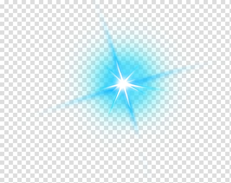 Blue fresh shine light effect element transparent background PNG