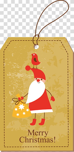 Christmas gift Christmas gift Santa Claus Christmas decoration, Christmas tags transparent background PNG clipart thumbnail