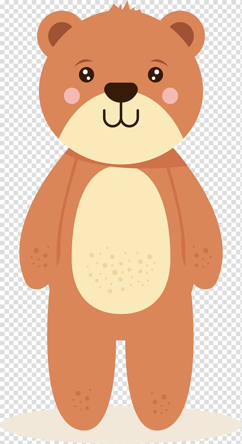 Brown bear Teddy bear Illustration, Lovely brown bear transparent background PNG clipart
