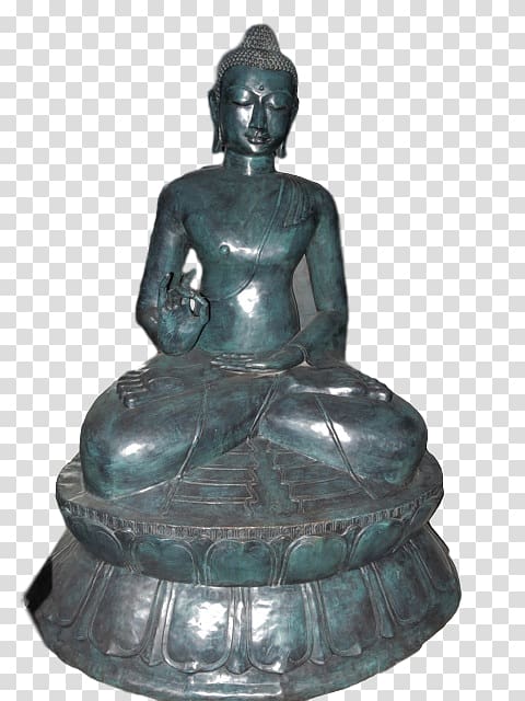 Bronze sculpture Statue Classical sculpture, buddhist lotus transparent background PNG clipart