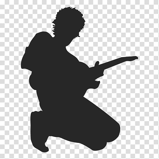 Guitarist Music Wall decal Silhouette, guitar transparent background PNG clipart