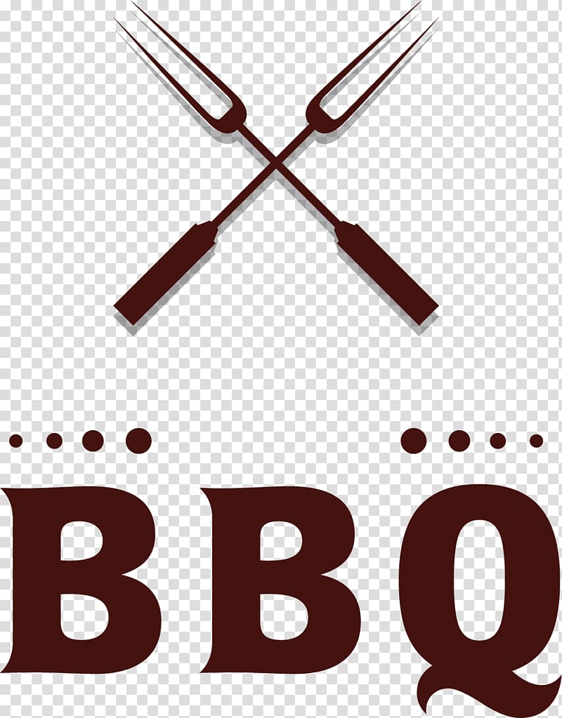 BBQ illustration, Barbecue Churrasco Bulgogi Grilling, Hand painted brown fork transparent background PNG clipart