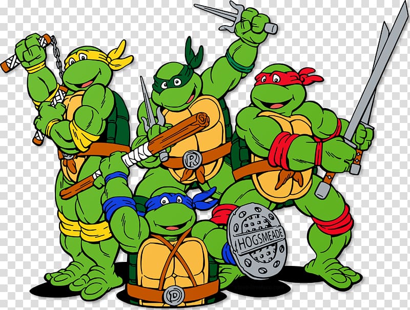 TMNT illustration, Raphael Michelangelo Leonardo Donatello Turtle, Ninja transparent background PNG clipart